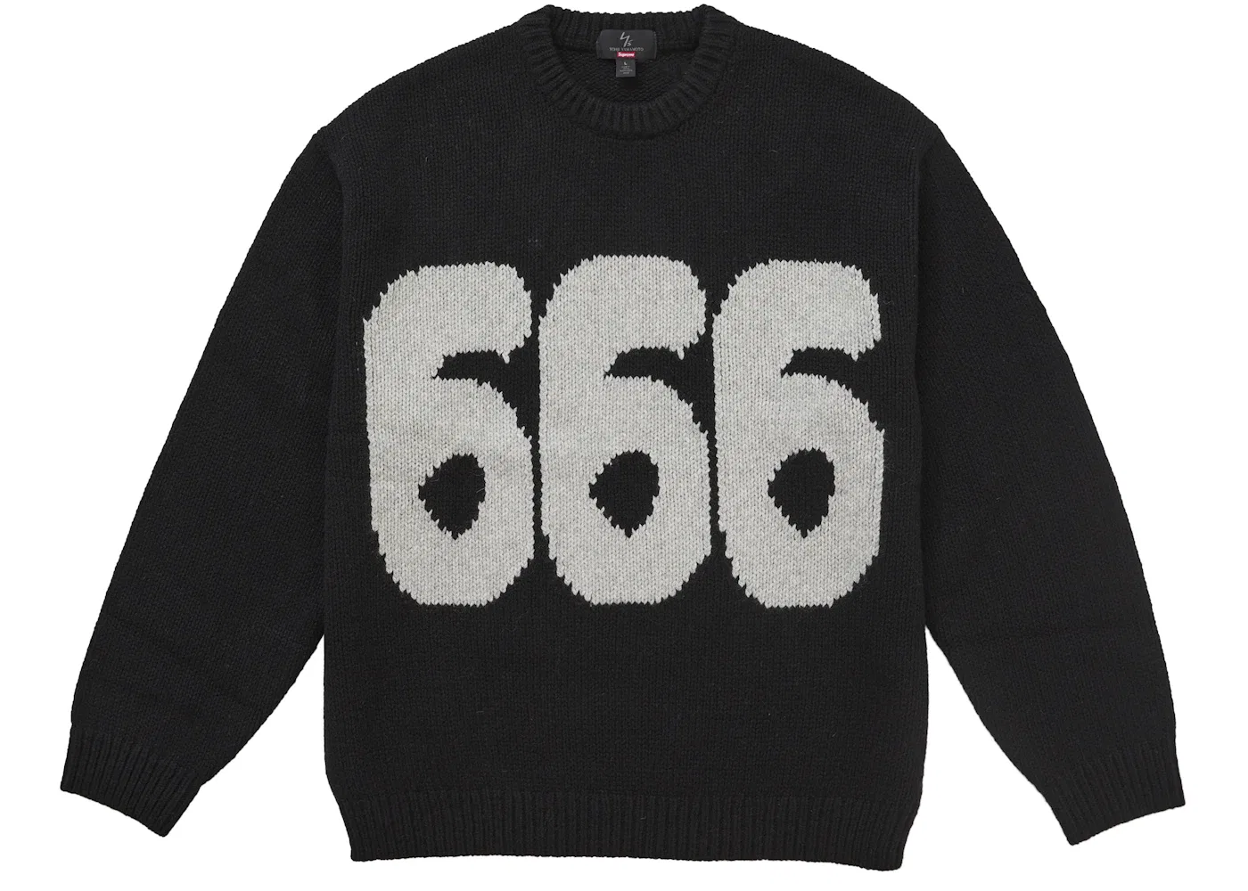 Мужской свитер с вязаной структурой Y's by Yohji Yamamoto Sweater Supreme, Black