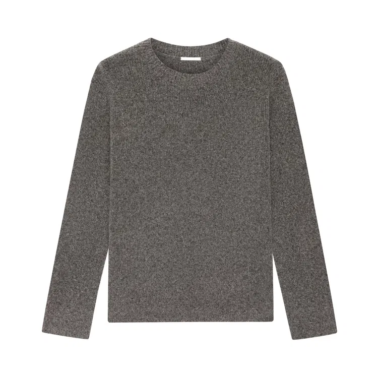 Детский свитер базовый из шерсти Nice Rice, Brown Gray