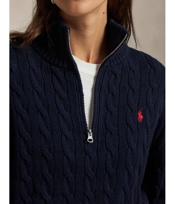 Женский полувер свободного кроя Polo Ralph Lauren, Blu Marino — фото 4