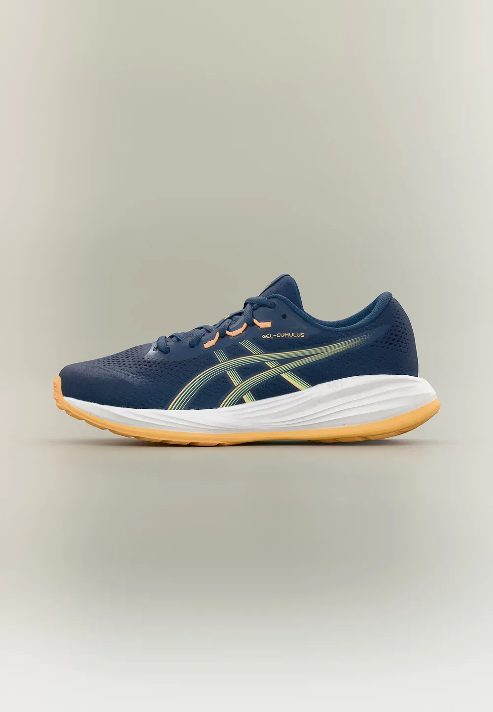 Кроссовки Gel Cumulus 28 унисекс для бега по улицам Asics, Independence Blue/Orange Glow