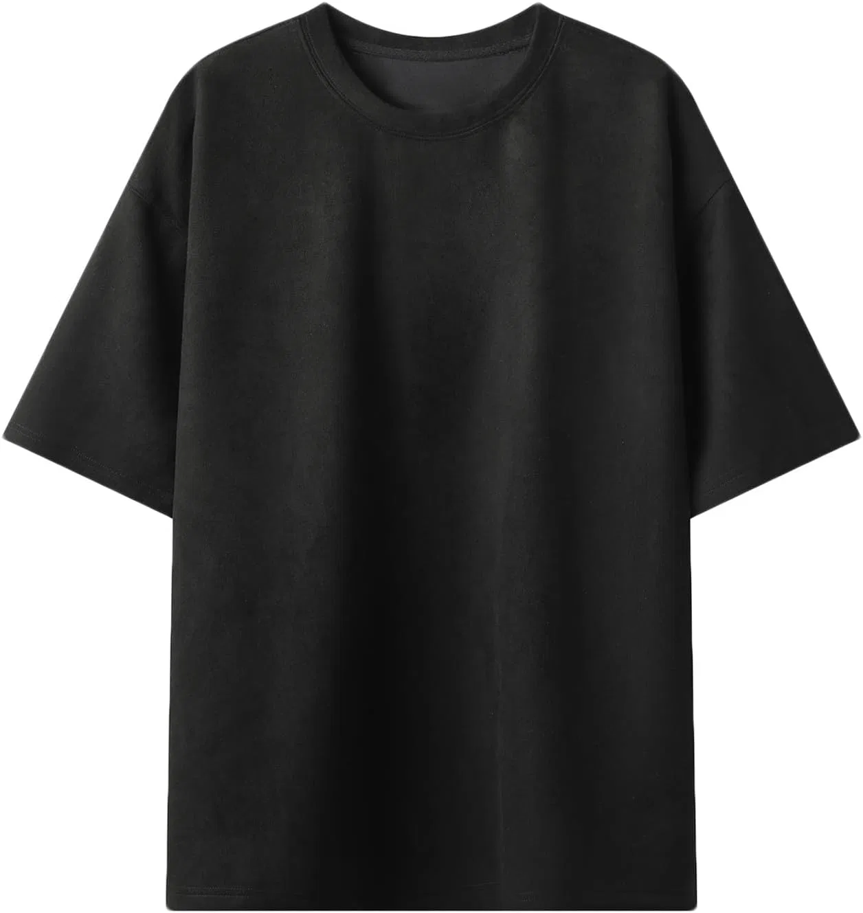 Мужская свободная футболка оверсайз, Black