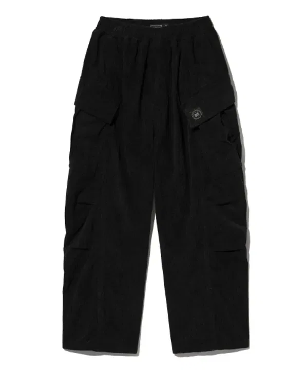 Детские брюки из вельвета с карманами, Brownbreath Kids, черный — фото 2