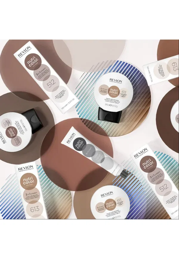 Кондиционер-маска для волос 100 мл Revlon Professional Nutri Color Filters 3 in 1 Cream Color Care and Shine 613 — фото 4