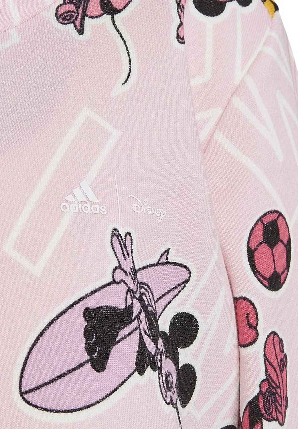Лк ди мм - толстовка Adidas Performance, Clear Pink White Pulse Magenta — фото 4