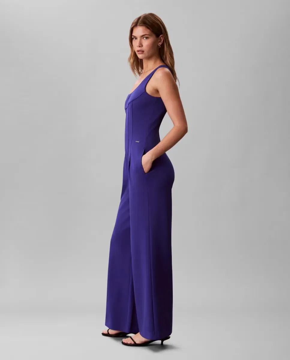 Женский комбинезон с круглым вырезом Calvin Klein, Azul — фото 3