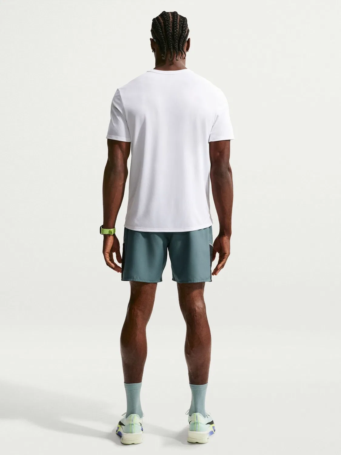Шорты беговые Miler Dri-FIT Nike, Mineral Slate — фото 2