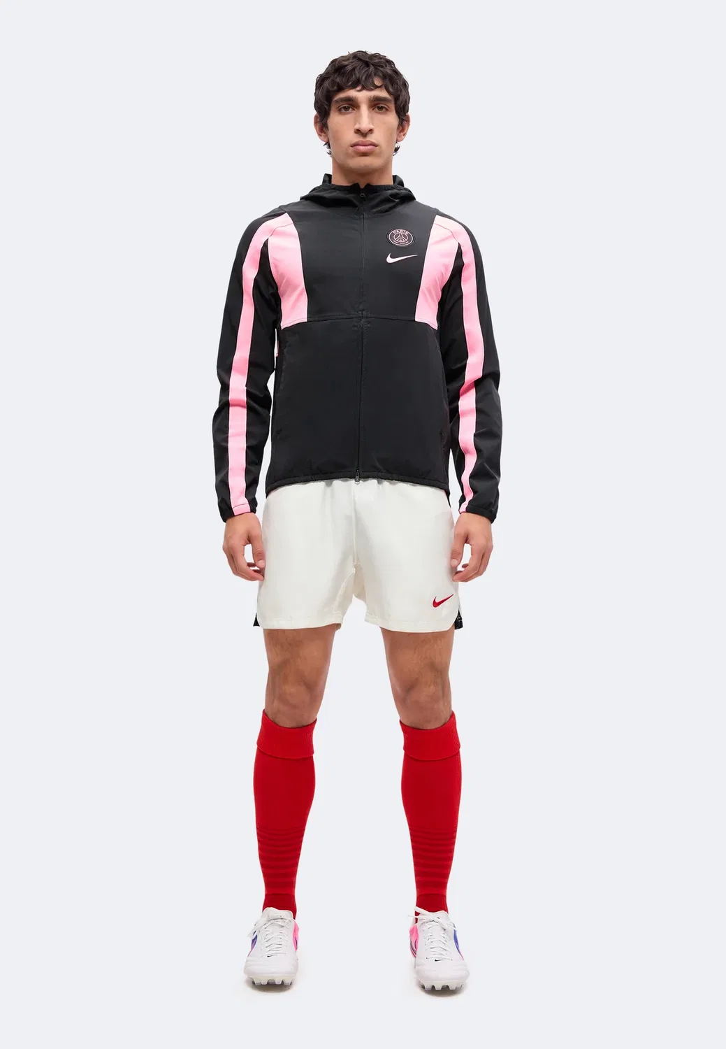 Энергетическая тренировочная куртка ПСЖ Nike Performance, Black/Pink Beam — фото 2