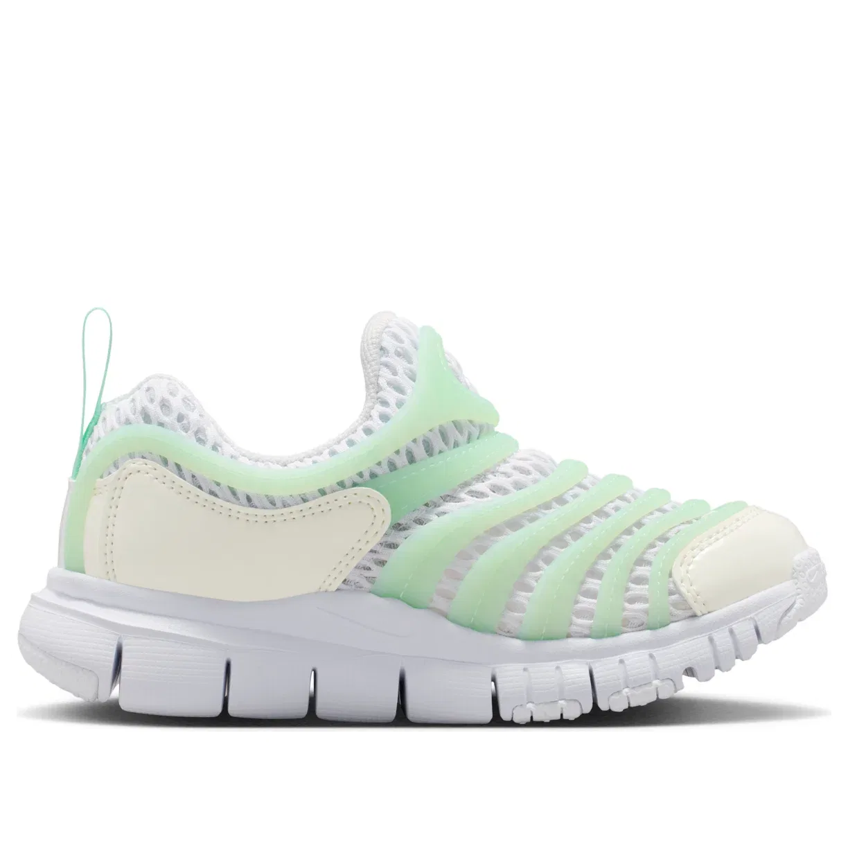 Детские кроссовки с низким верхом Nike Dynamo Free BR 2 White Arctic Green Sail, зеленый — фото 2