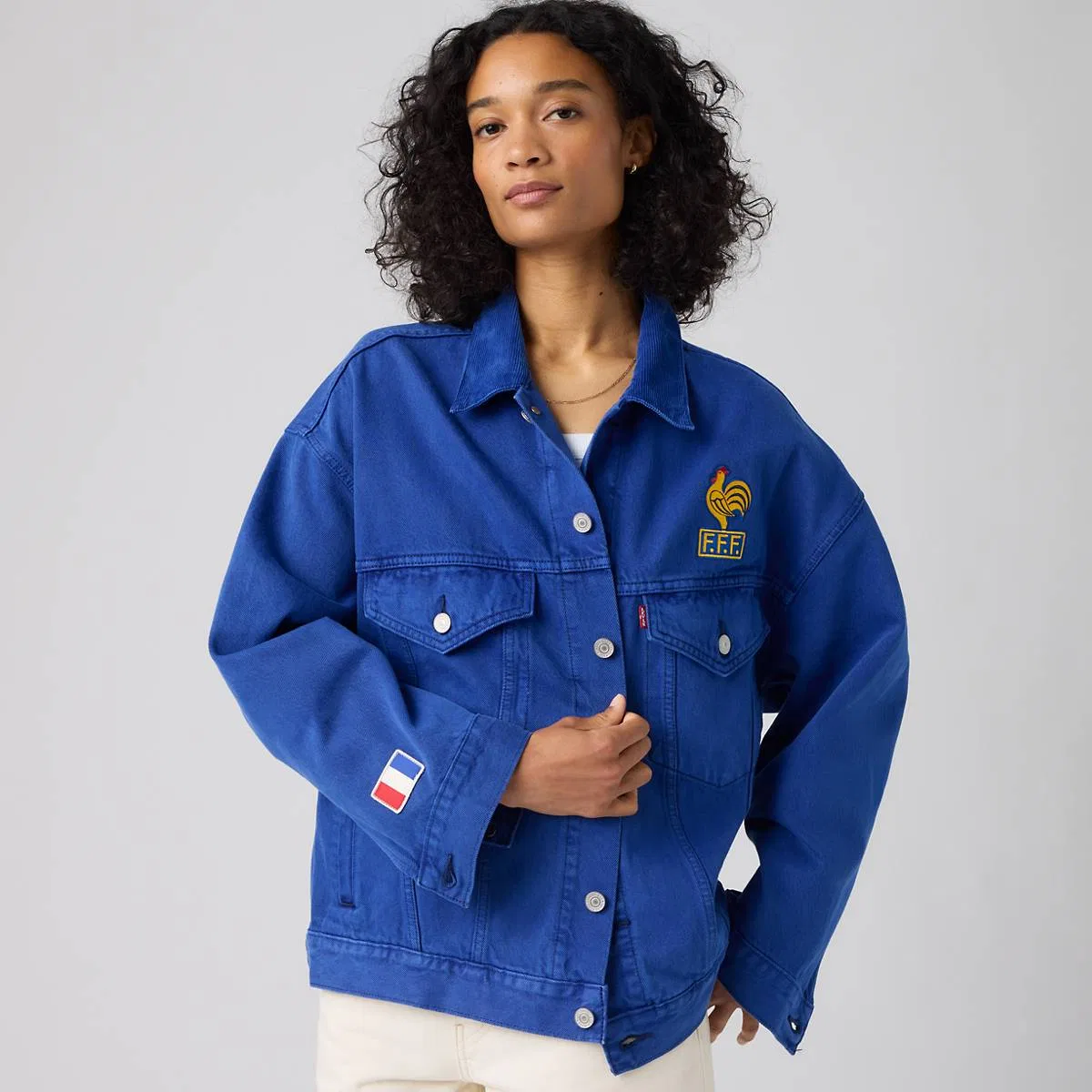 Куртка Levi's France Football Type III, France - Blue — фото 3