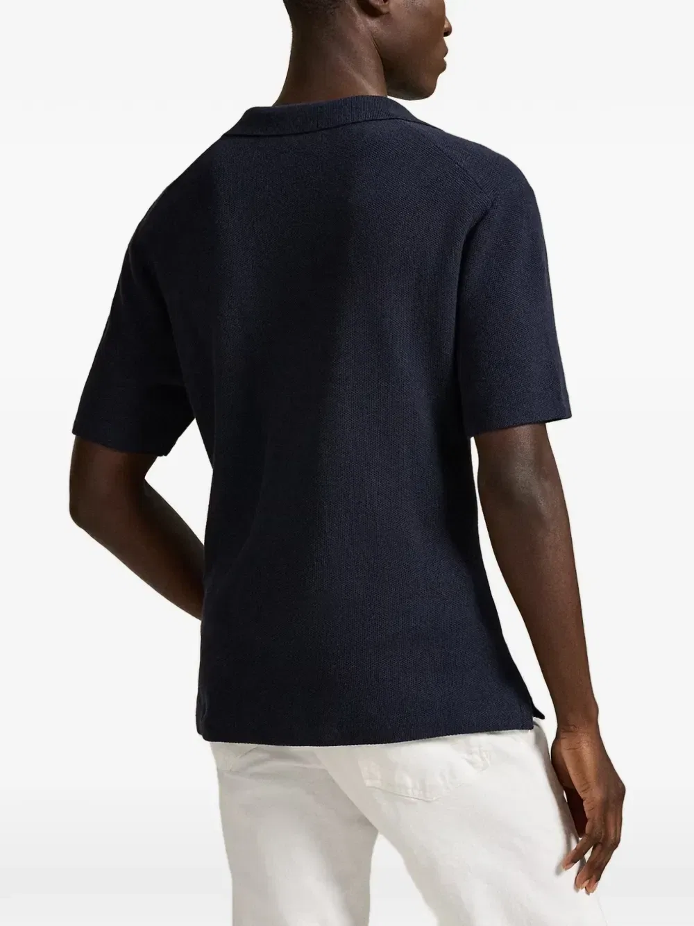 Рубашка на пуговицах с вышивкой логотипа Polo Ralph Lauren, синий — фото 4
