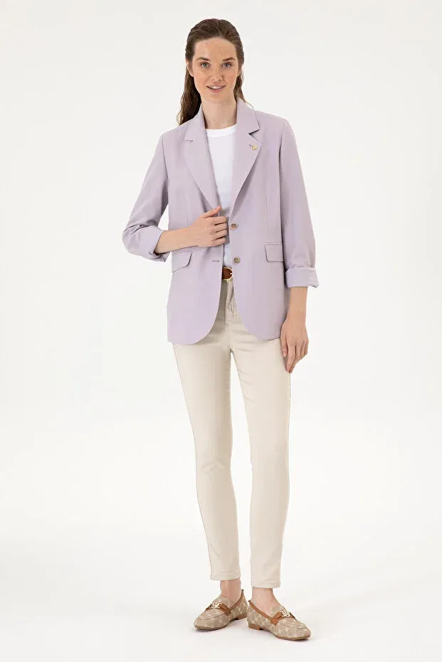 Женская сиреневая куртка 50301164-vr034 U.S. Polo Assn. — фото 4