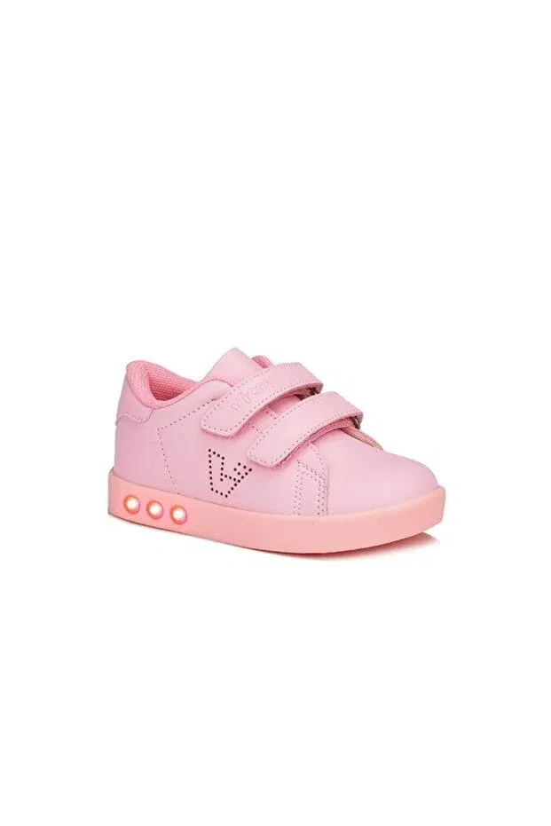 Детские кроссовки для девочек со светодиодами Vicco, Pink