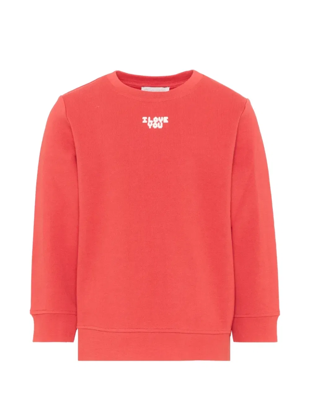 Хлопковый свитшот с логотипом Stella McCartney Kids, красный