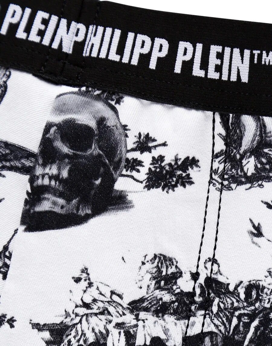 Зауженные брюки Philipp Plein 'En Plein Air' белого цвета — фото 3