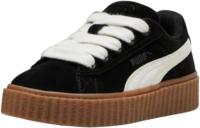 Детские кроссовки для девочек на шнуровке Fenty X Creeper Phatty PUMA, Black — фото 2