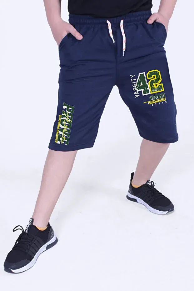 Детские шорты для мальчиков с принтом Prove Printed Panios Kids, Navy Blue — фото 4