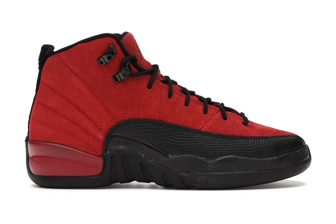 Детские кроссовки с замшевым верхом Jordan 12 Retro, Varsity Red/Black