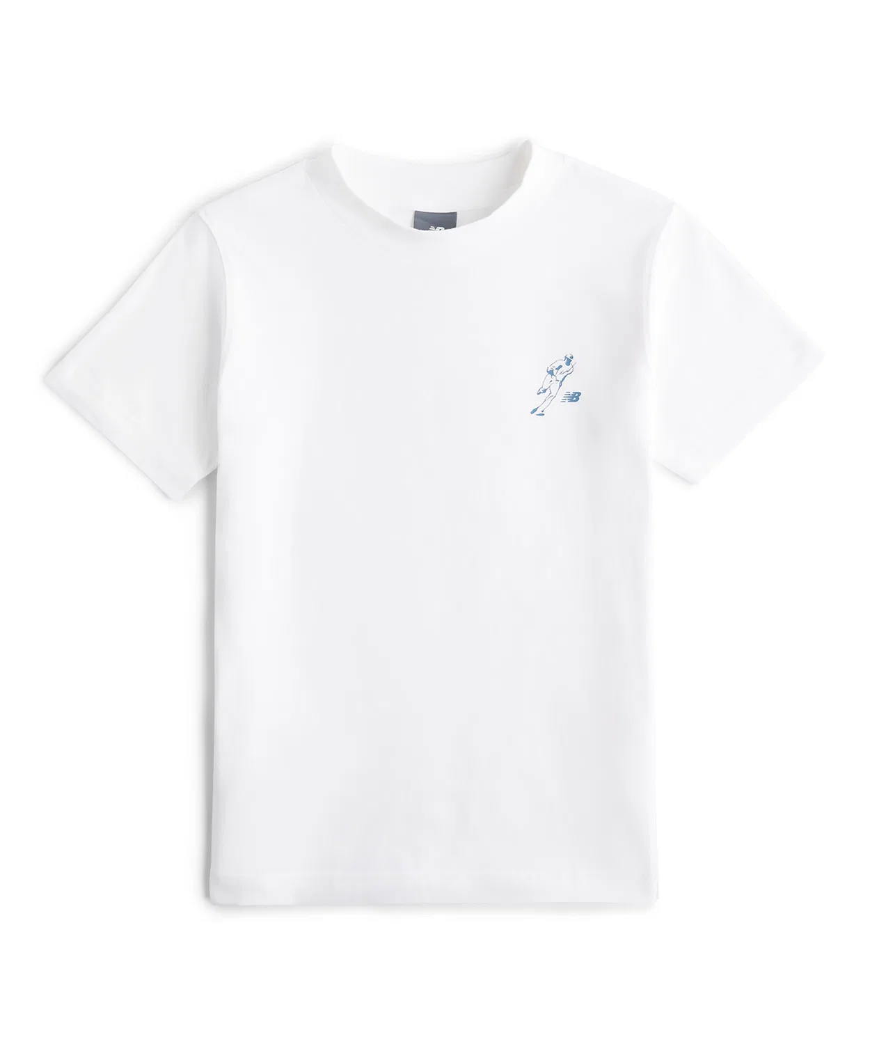 Детская футболка с коротким рукавом с принтом Always On Logo New Balance, White