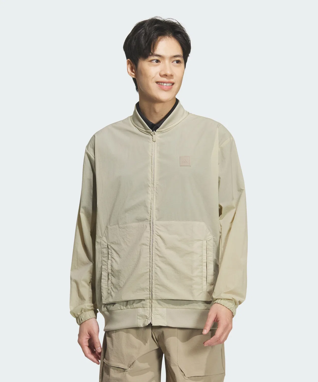 Мужская куртка-блузон с рипстоп-материалом Club Consumer Jacket Adidas, Beige