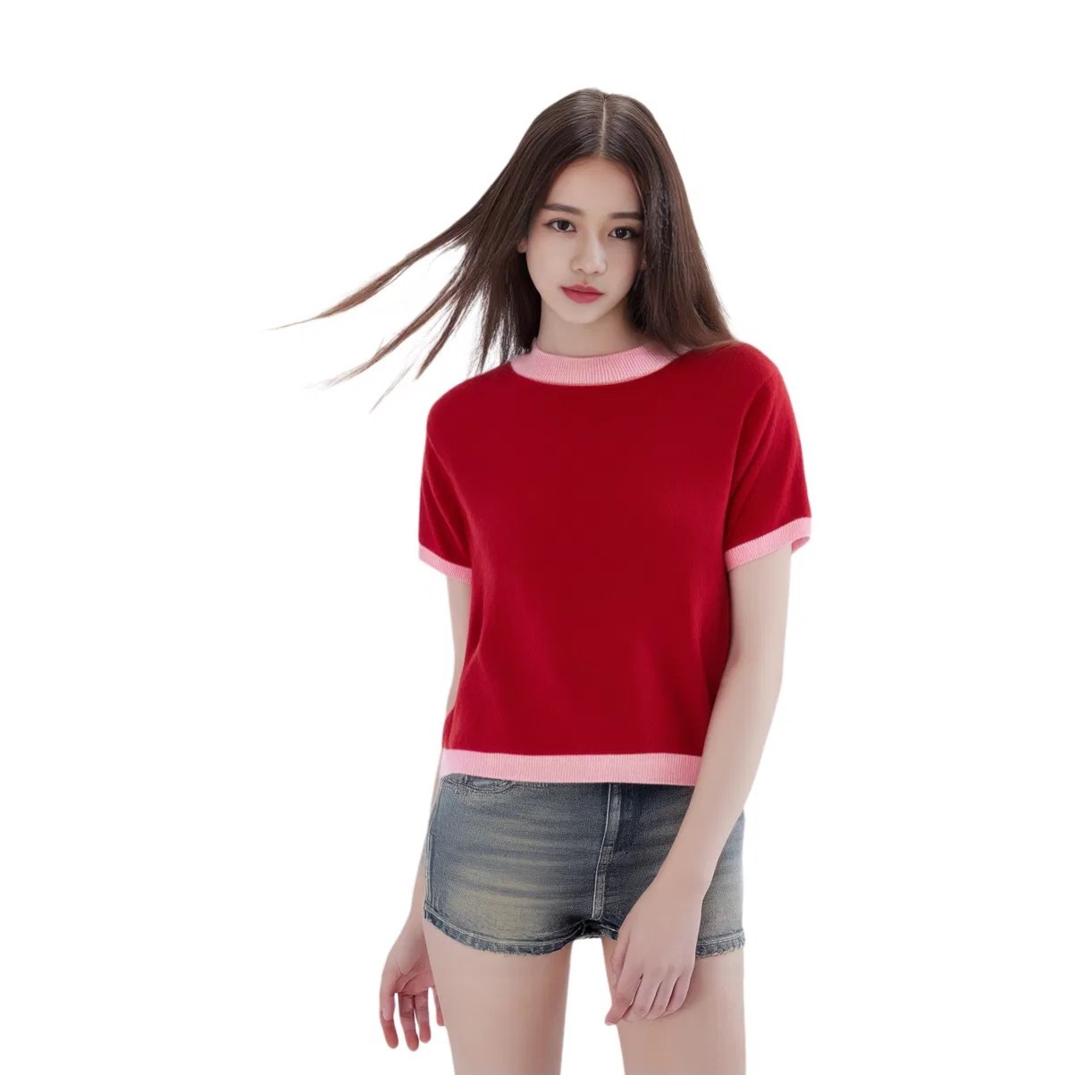 Женский кашемировый свитер с принтом x Disney/ X Harry Lambert FW25 Cashmere Sweater ZARA, Red — фото 4
