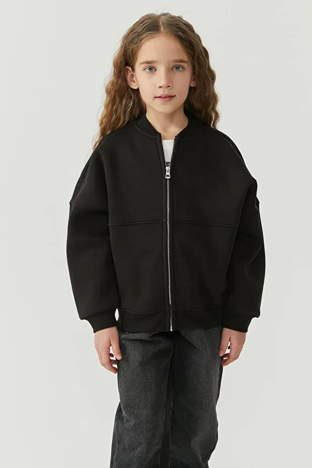 Детские свитшот для девочек с длинным рукавом Paulmark, Black