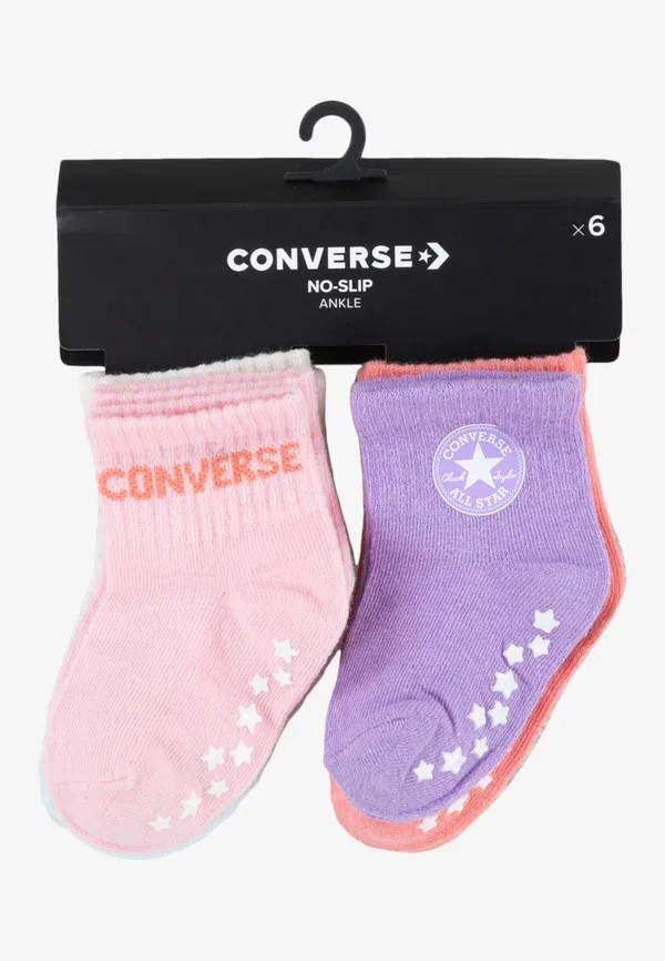 Носки Core Grip унисекс, комплект из 6 пар Converse, розовый — фото 2