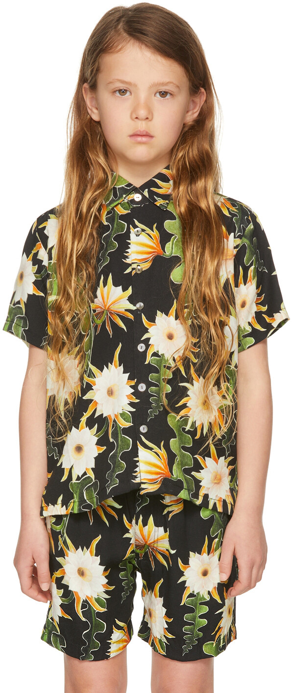 

SSENSE Exclusive Kids Черная рубашка с коротким рукавом Epiphyllum Endless Joy, Черный, SSENSE Exclusive Kids Черная рубашка с коротким рукавом Epiphyllum Endless Joy