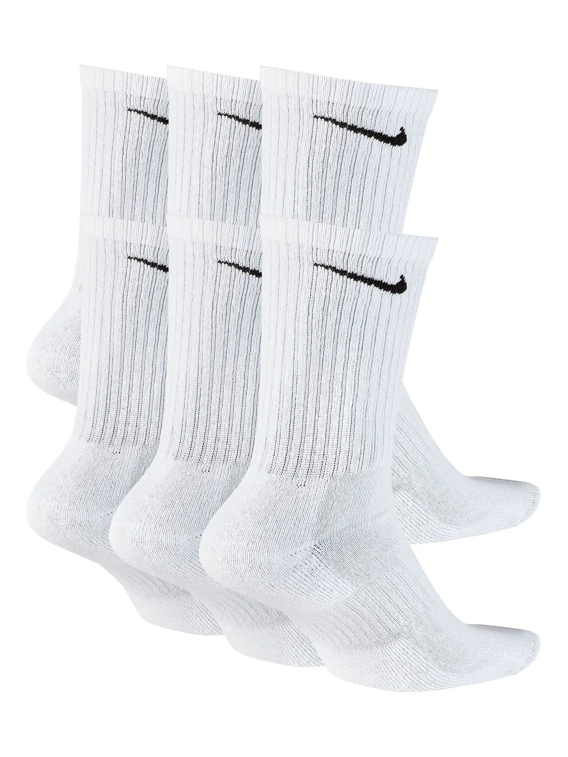 Носки Nike Everyday Cushioned Crew, белые — фото 3
