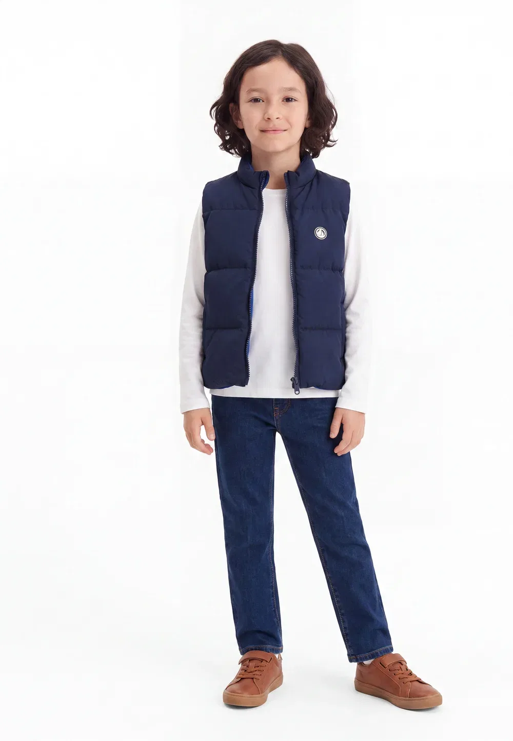 Petit doudoune - жилет Petit Bateau, Dark Blue