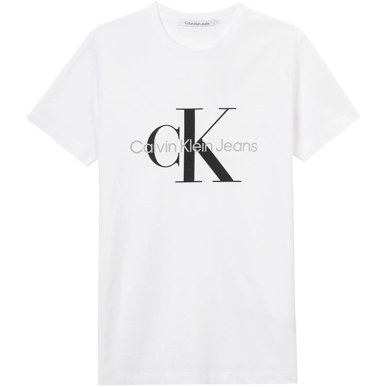 Футболка с принтом, slim fit, Calvin Klein, White — фото 3
