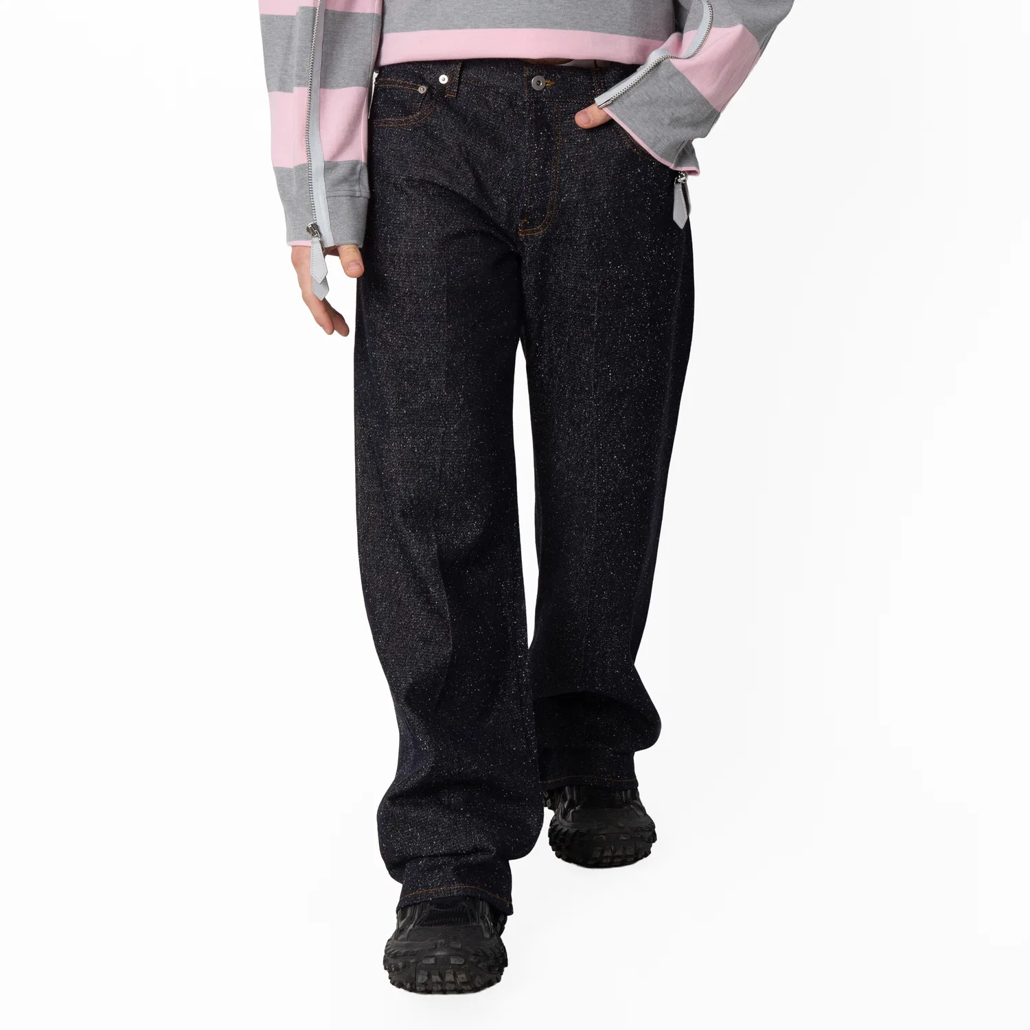 Джинсы классические пятикарманные Regular Fit Denim Jeans Burberry, Indigo