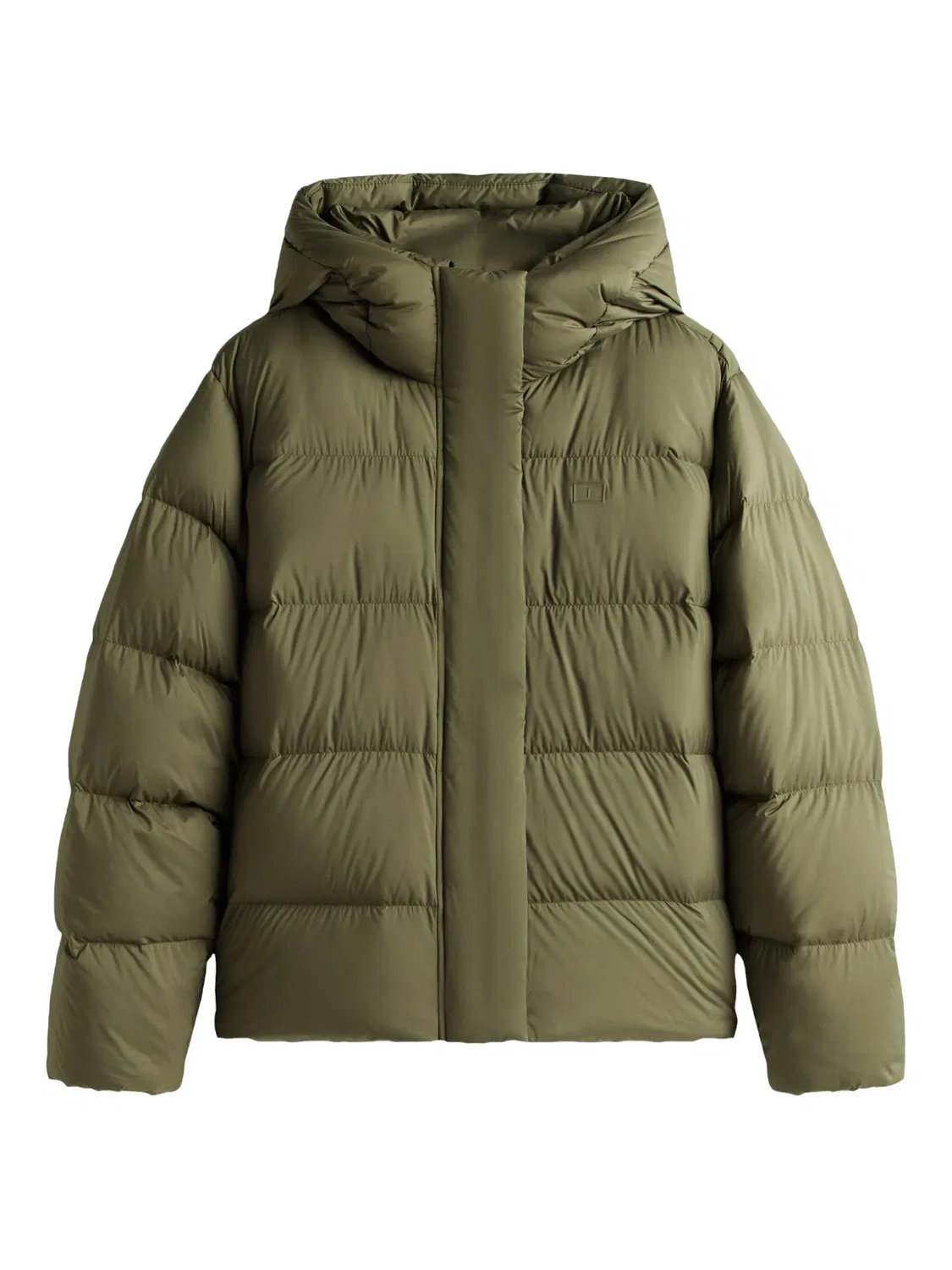 Удлиненная утепленная куртка с капюшоном Tommy Hilfiger, зеленый