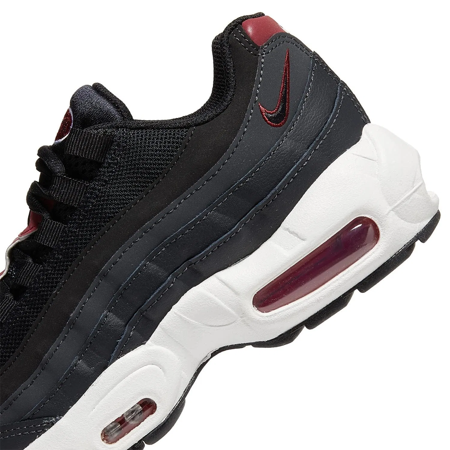Детские кроссовки для мальчиков Nike Air Max 95 Se GS, Anthracite Black Red Team White Summit — фото 3