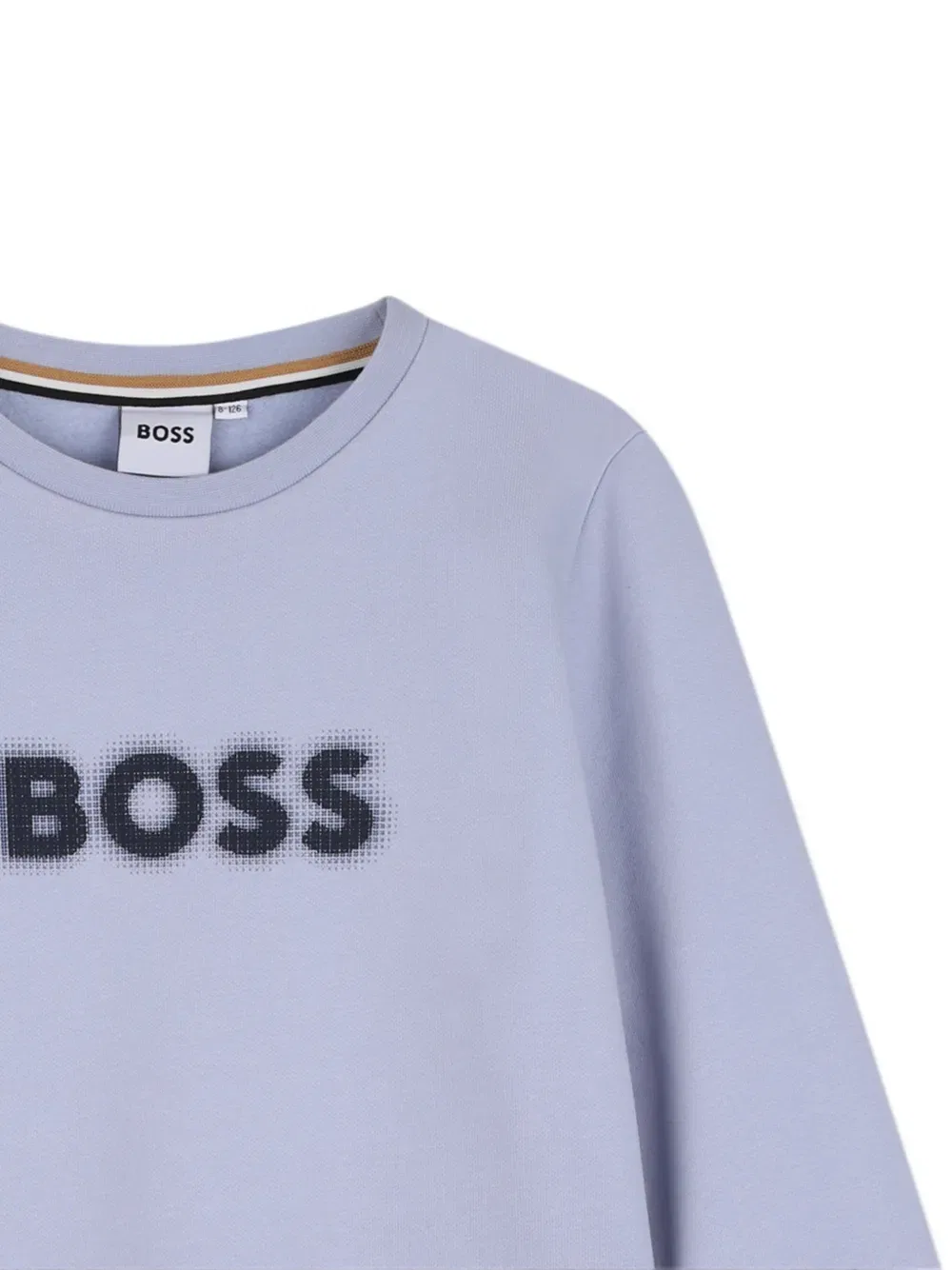 Свитшот с логотипом BOSS Kidswear, голубой — фото 3