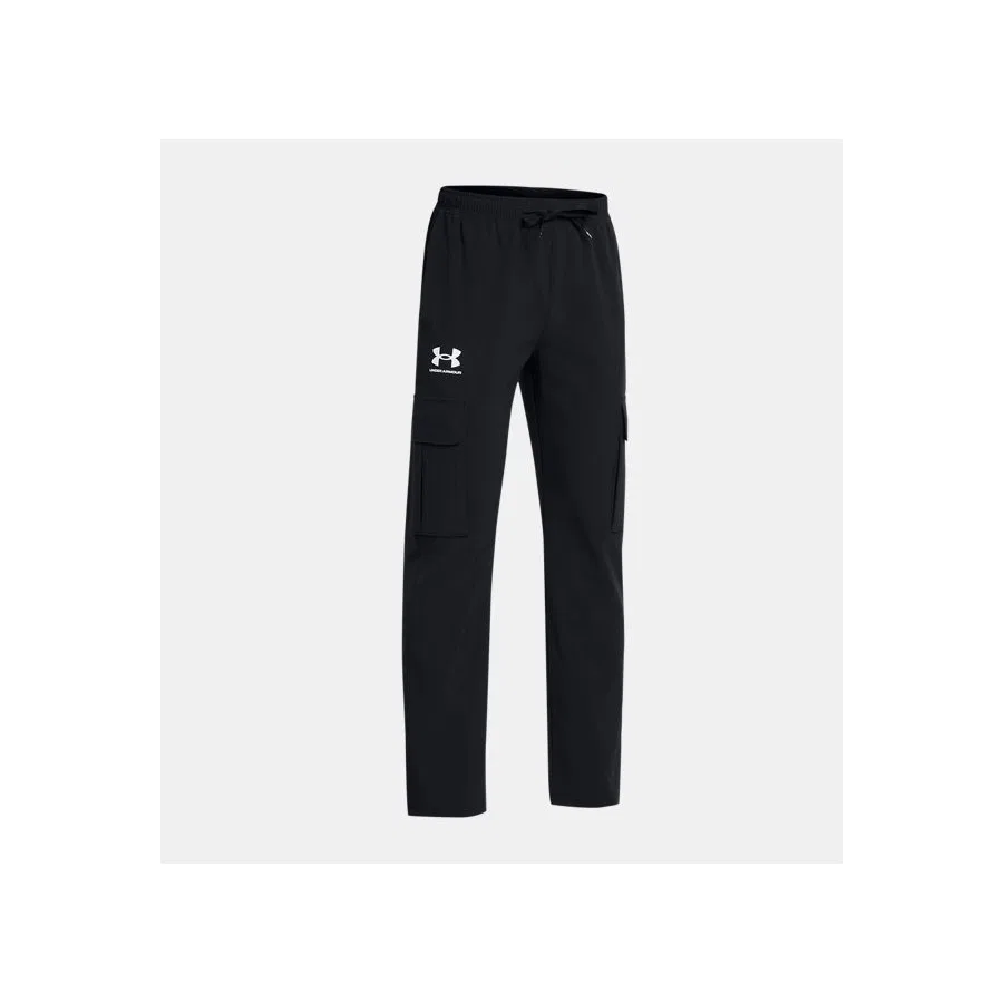 Детские спортивные штаны UA Icon с принтом Under Armour, Черный — фото 3