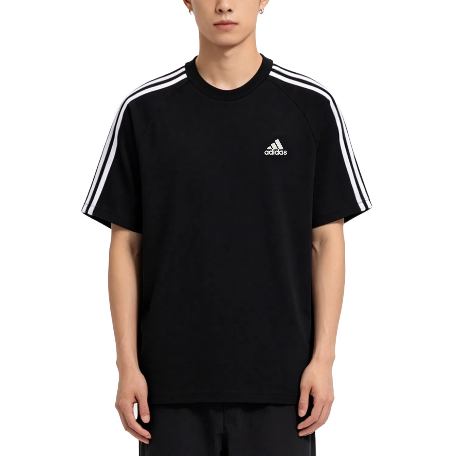 Мужская футболка с принтом Adidas Football, Black — фото 4