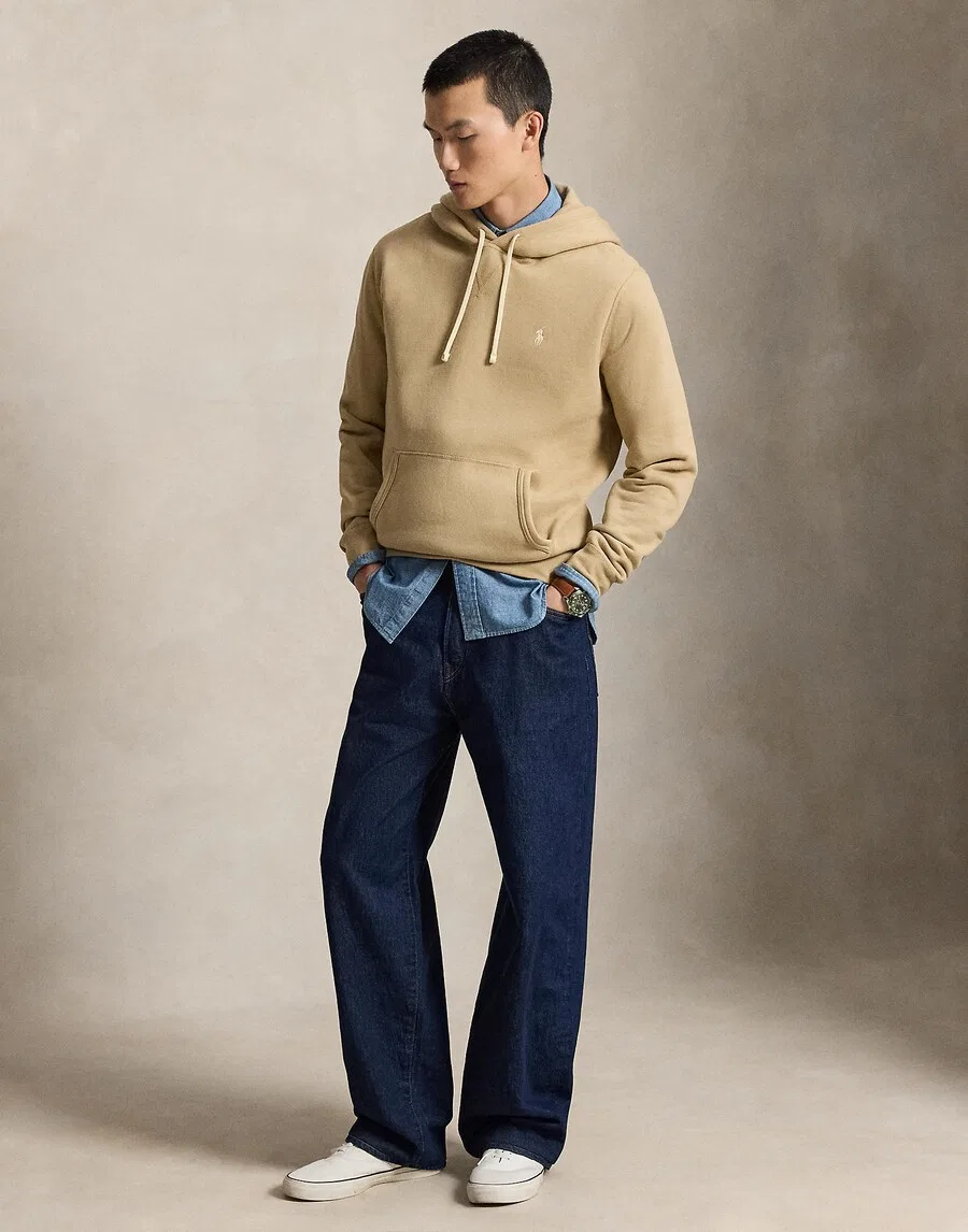 Свитшот Polo Ralph Lauren бежевого цвета — фото 4