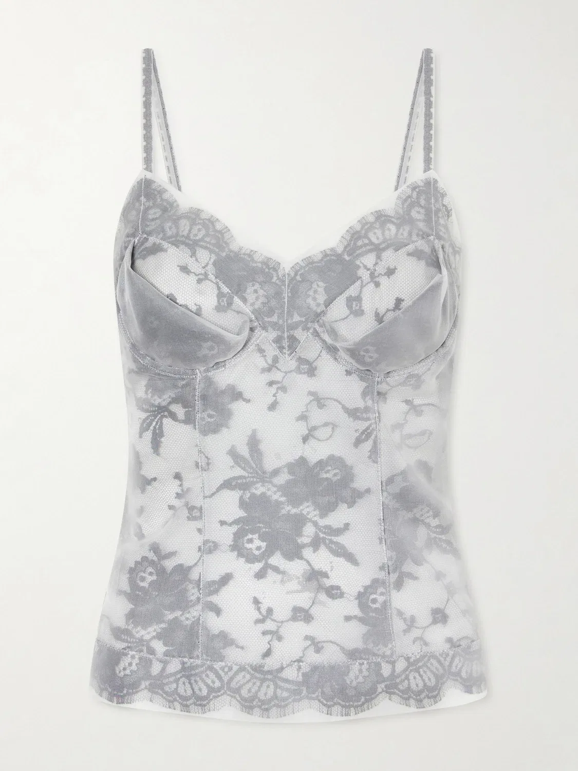 Топ из органзы Alexander McQueen, белый