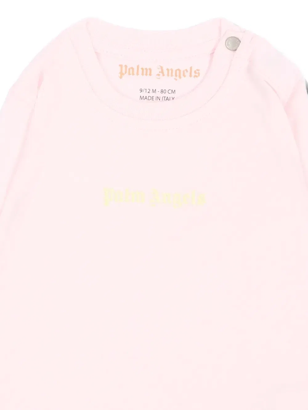 Футболка с длинными рукавами с логотипом Palm Angels Kids, розовый — фото 3