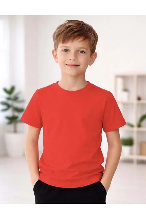 Детская футболка для девочек хлопковая Organickid, Red