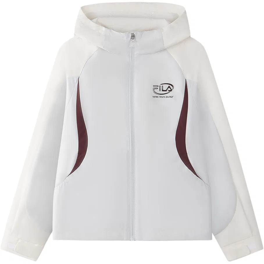 Детская куртка с капюшоном FILA KIDS, Cool Stone White