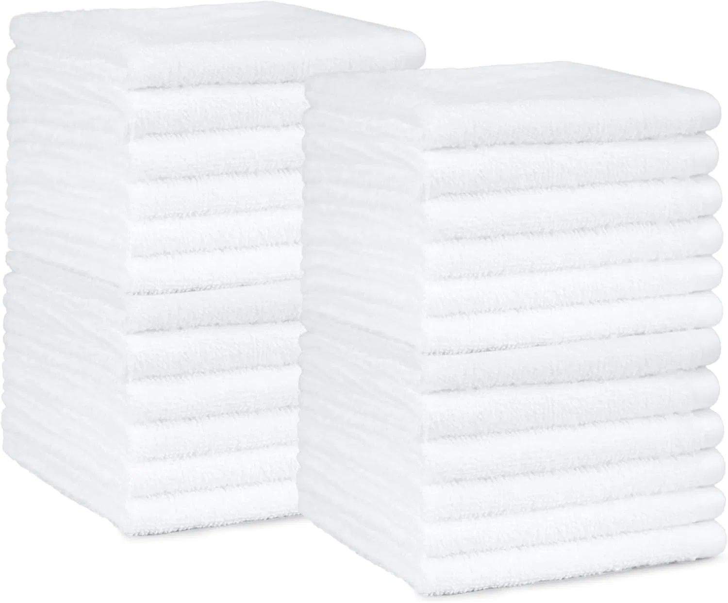 Набор мочалок Terry Cloth, 60 шт, Amazon Basics, 30x30 см, Белый