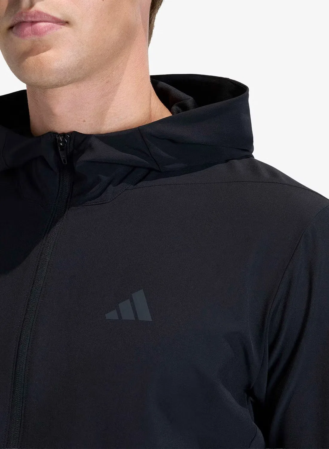 Худи на молнии D4T Adidas, черный — фото 4