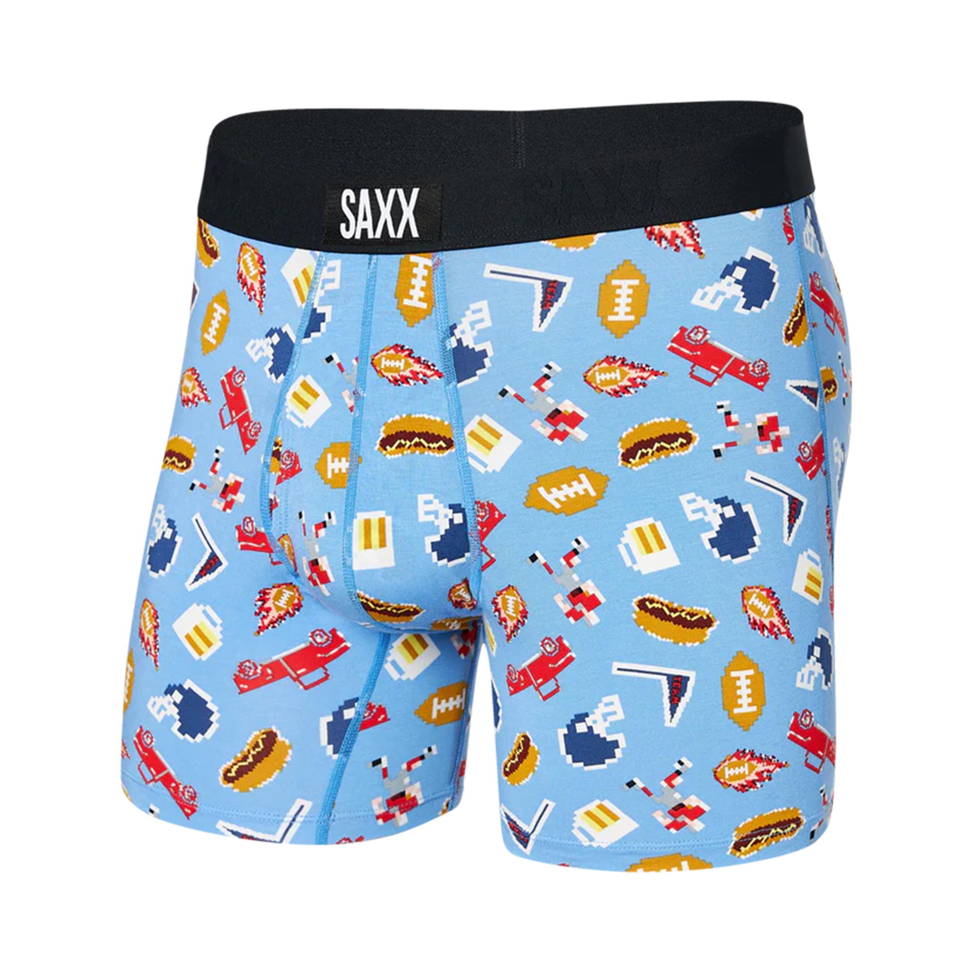 

Мужские ультрамягкие боксерские трусы Saxx, Football Gamer/Blue