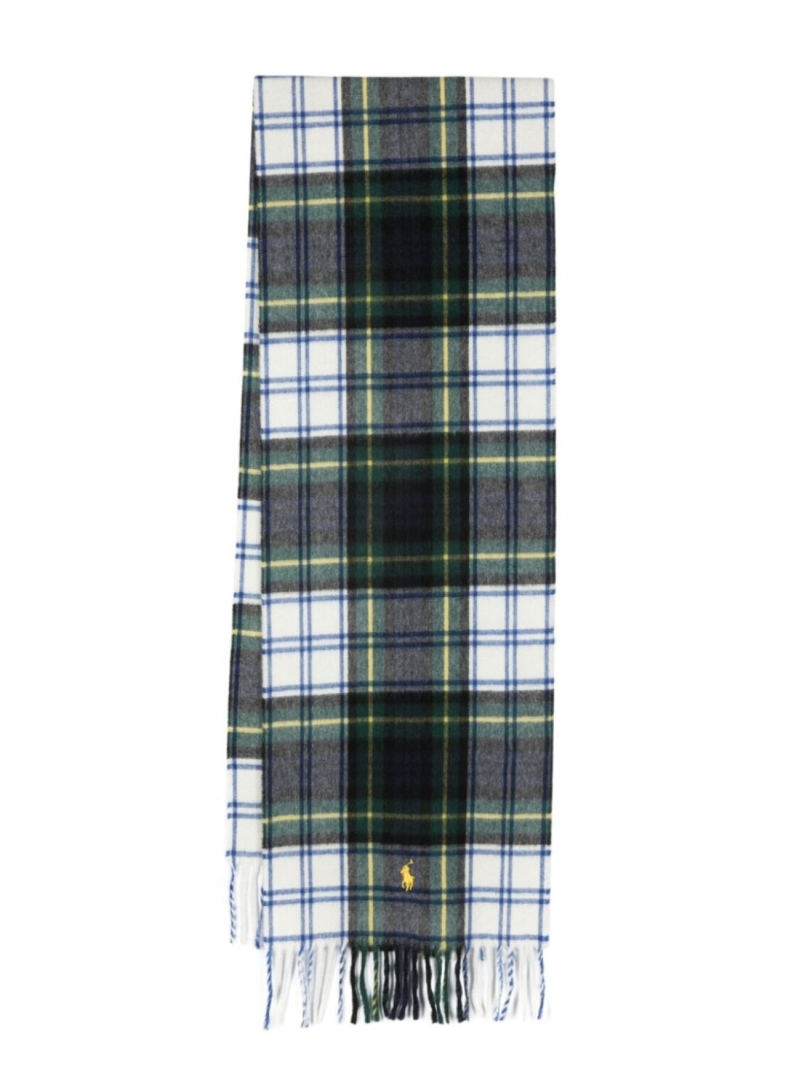 

Polo Ralph Lauren Polo Pony-embroidered tartan check-print scarf, зеленый
