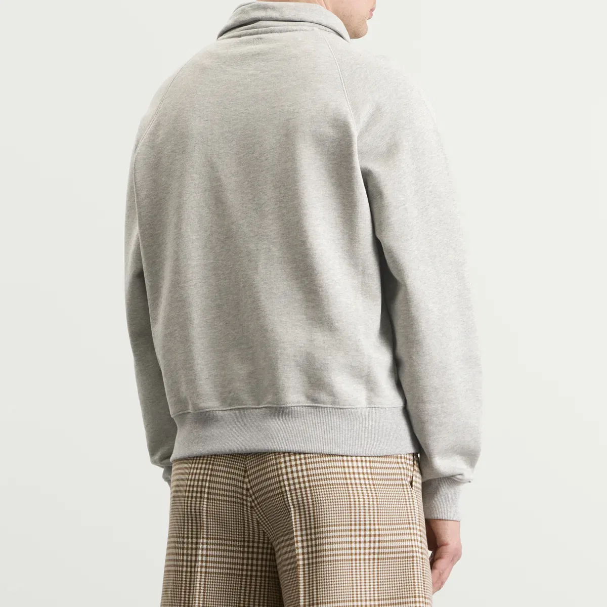 Свитшот с молнией Adc Zip Up Ami Paris, Gris Chine Clair — фото 3