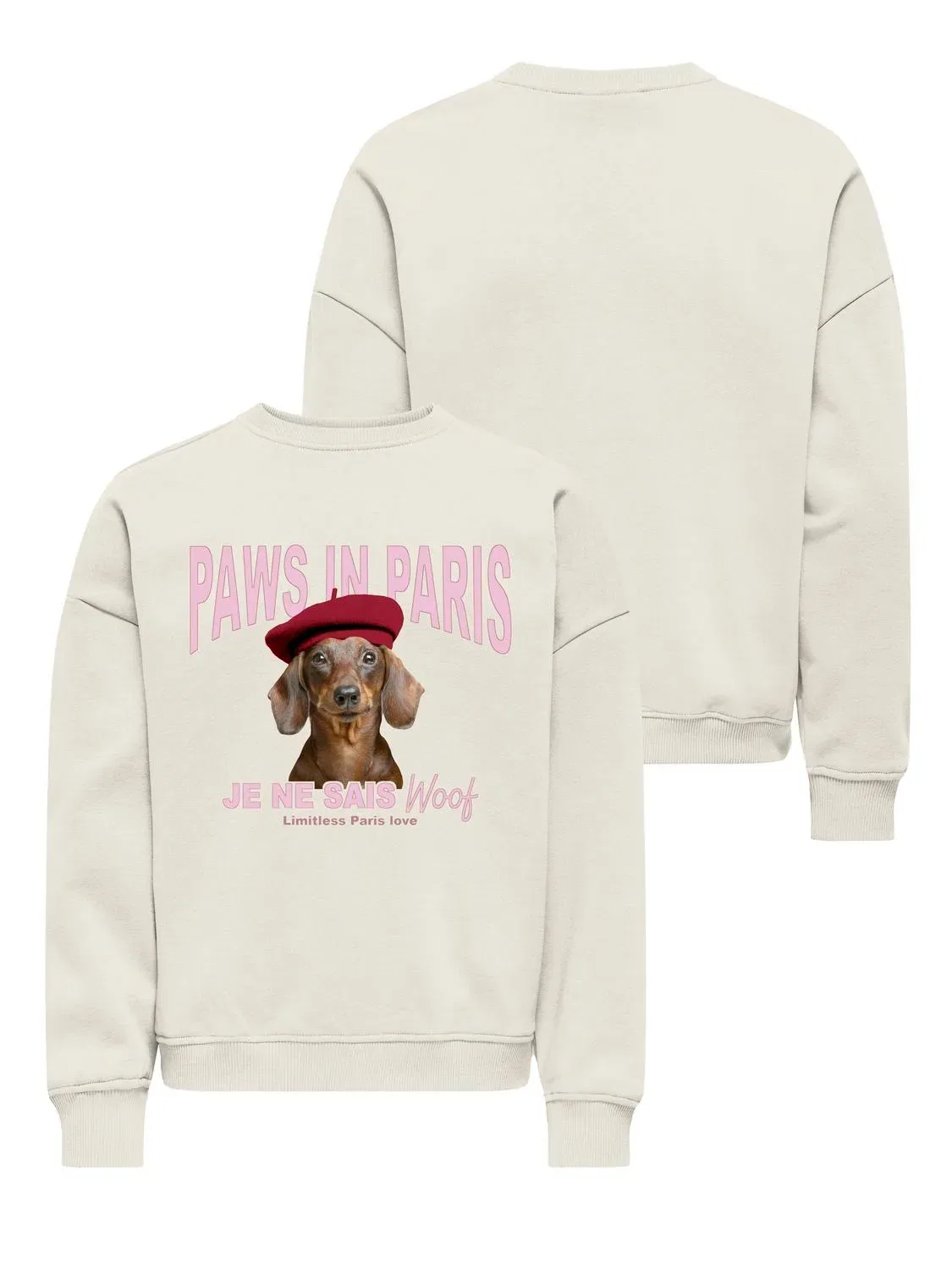 Свитшот с длинным рукавом с принтом медведя KOGBILA L/S OVZ BEAR Kids Only, тофу — фото 3