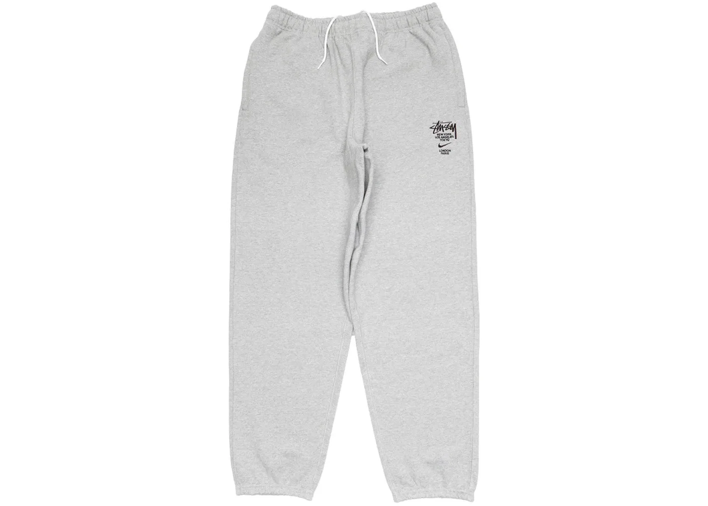 Мужские спортивные штаны с принтом Nike x Stussy International Sweatpants, Heather Grey