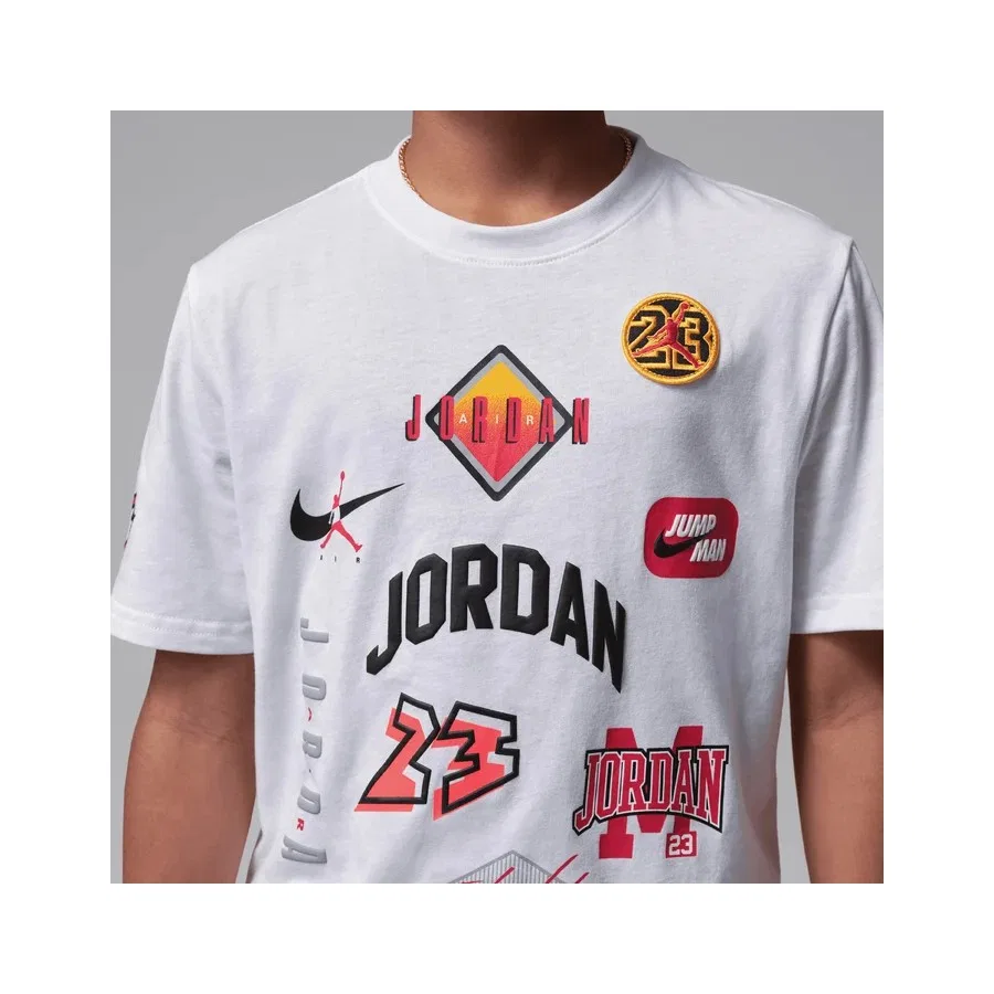 Детская футболка с принтом Jordan Dynasty Patch Nike, Черный — фото 3