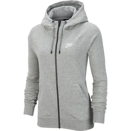 Женский свитшот с капюшоном Nike Wmns Essential FZ Fleece, Grau
